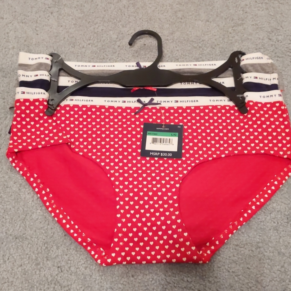 Tommy Hilfiger Hipster 3 Pack Panties NWT